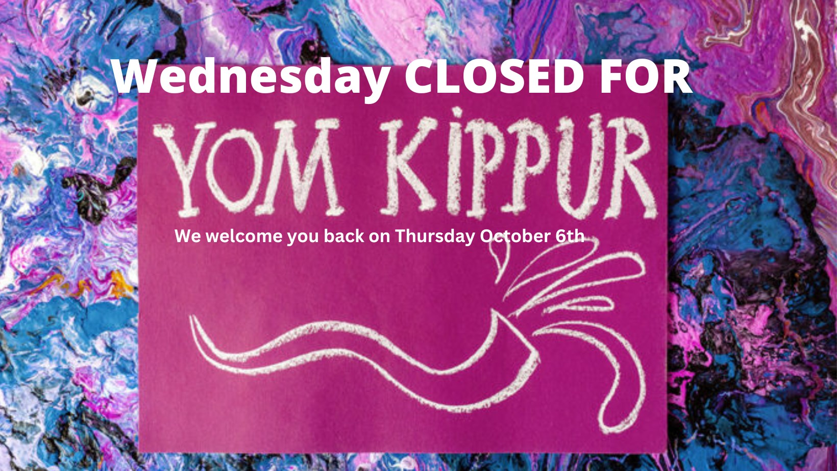 Closed for Yom Kippur Landhuis Bloemhof